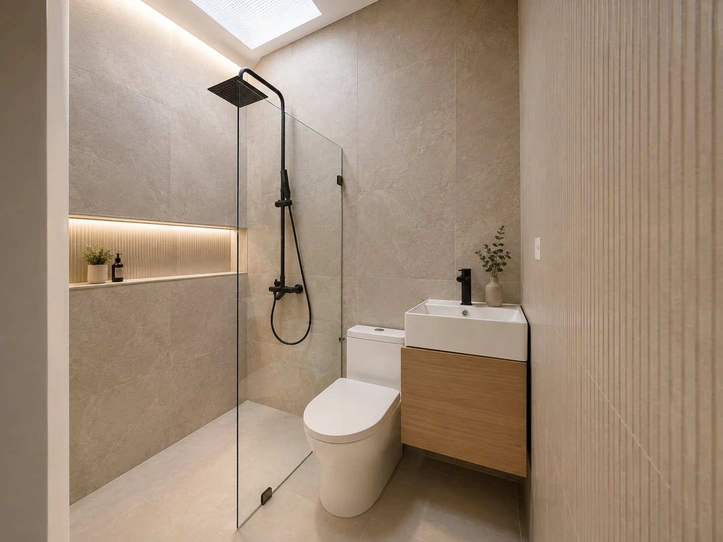 Baño y grifería de referencia para acabados